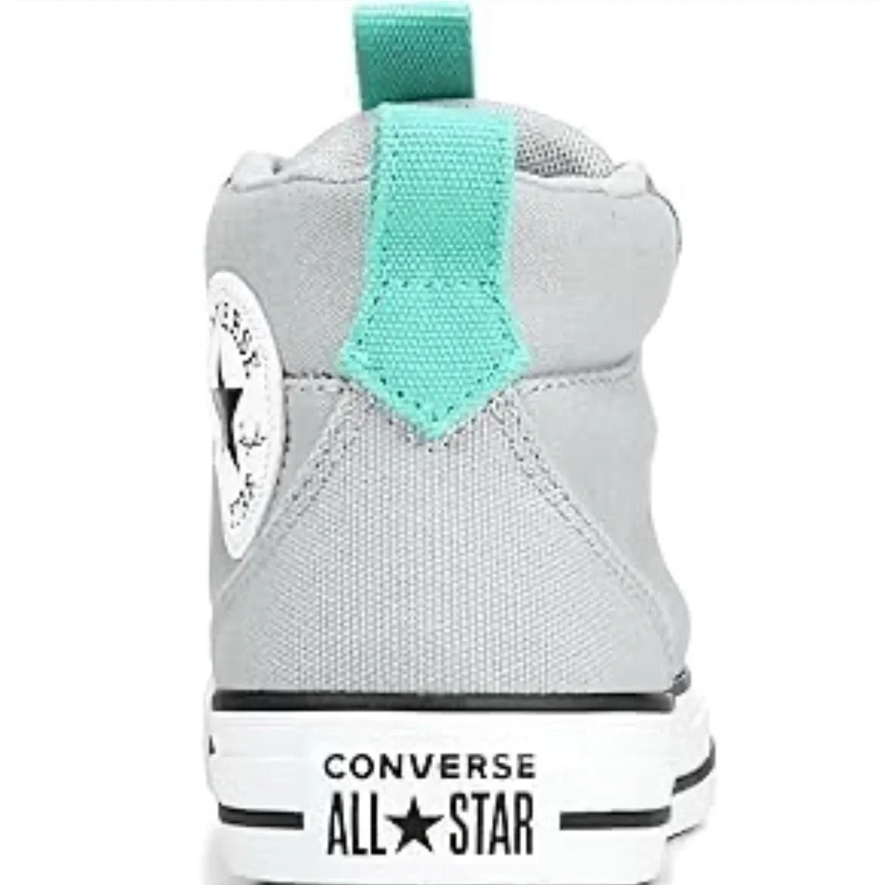 Converse Men's Street Canvas Mid Top Sneaker, Ash Stone/Mason/Washed Teal, 11 US - Picture 7 of 9